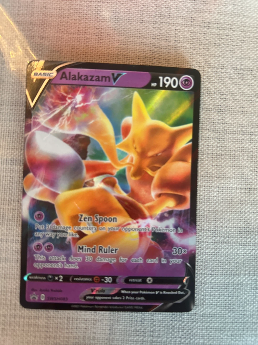 Alakazam V Pokémon Card