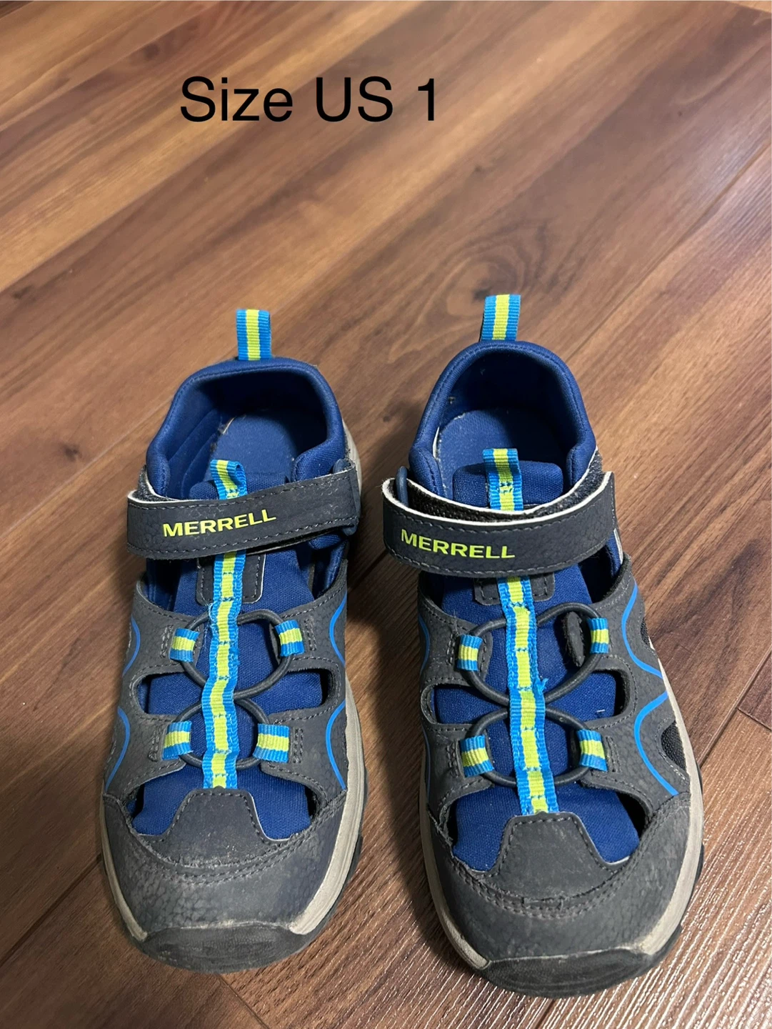 Merrell Kids' Blue/Grey Sandals Size US 1