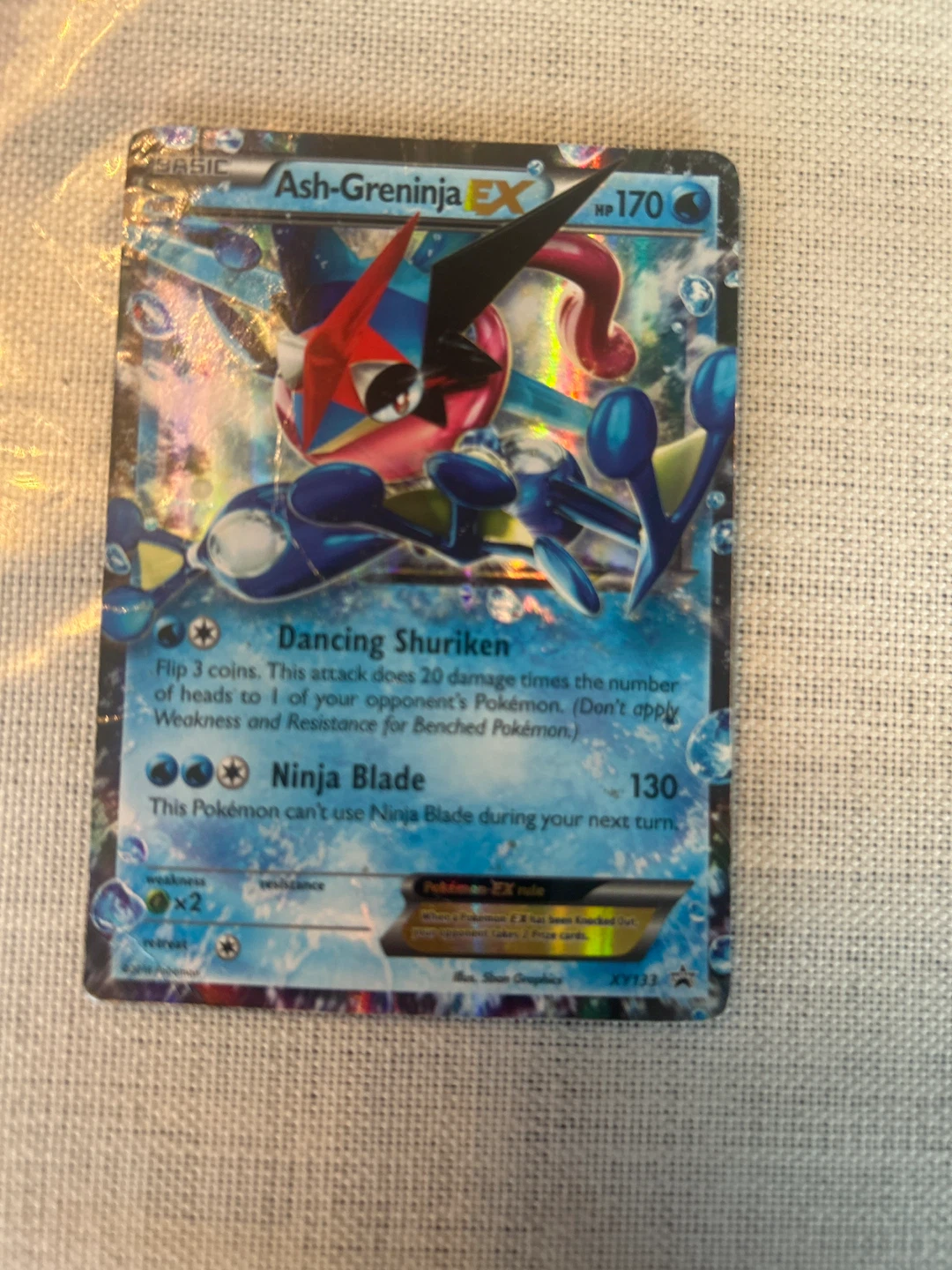 Pokémon Ash-Greninja EX Card