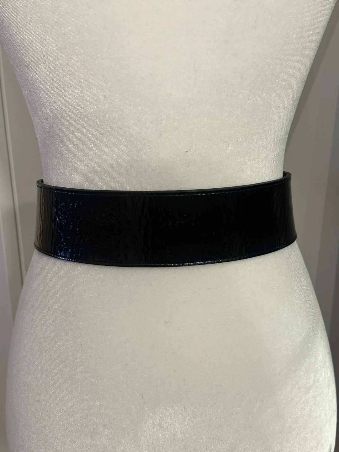 Club Monaco Patent Leather Belt - Black, Size S - photo 2