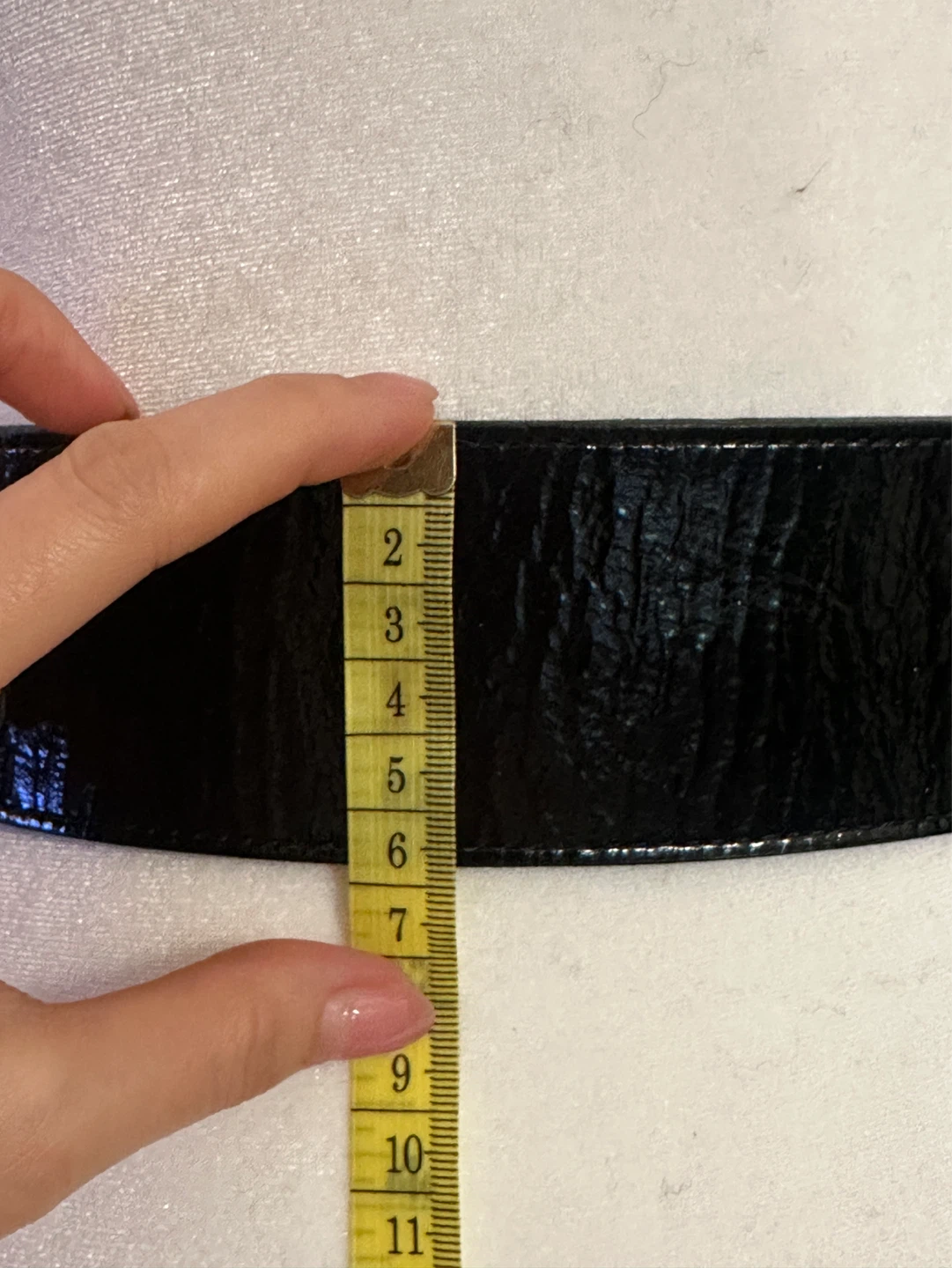 Club Monaco Patent Leather Belt - Black, Size S - photo 3