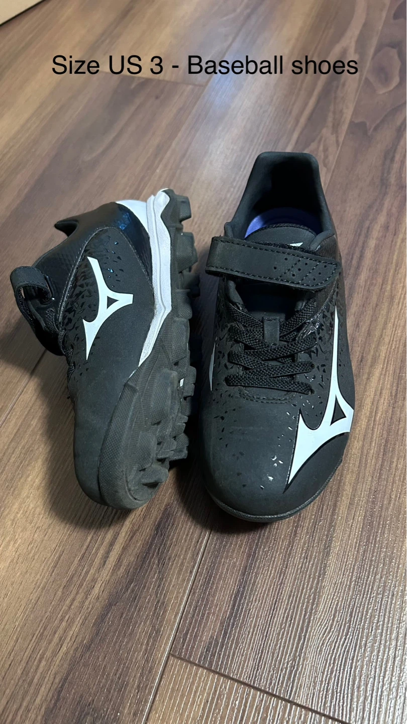 Mizuno Baseball Cleats - Black - Size US 3
