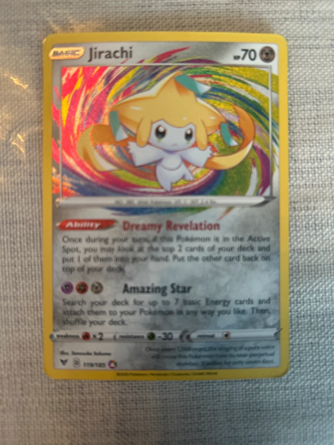 Pokemon Jirachi Card