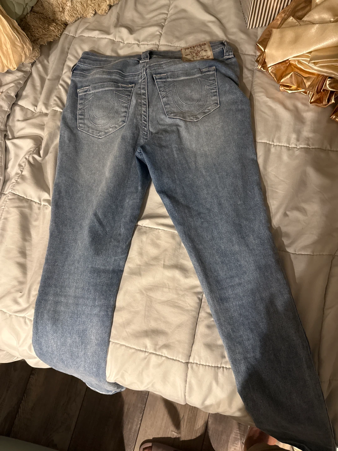 True Religion Jennie Curvy Mid Rise Super Skinny Jeans Size 29 - photo 2
