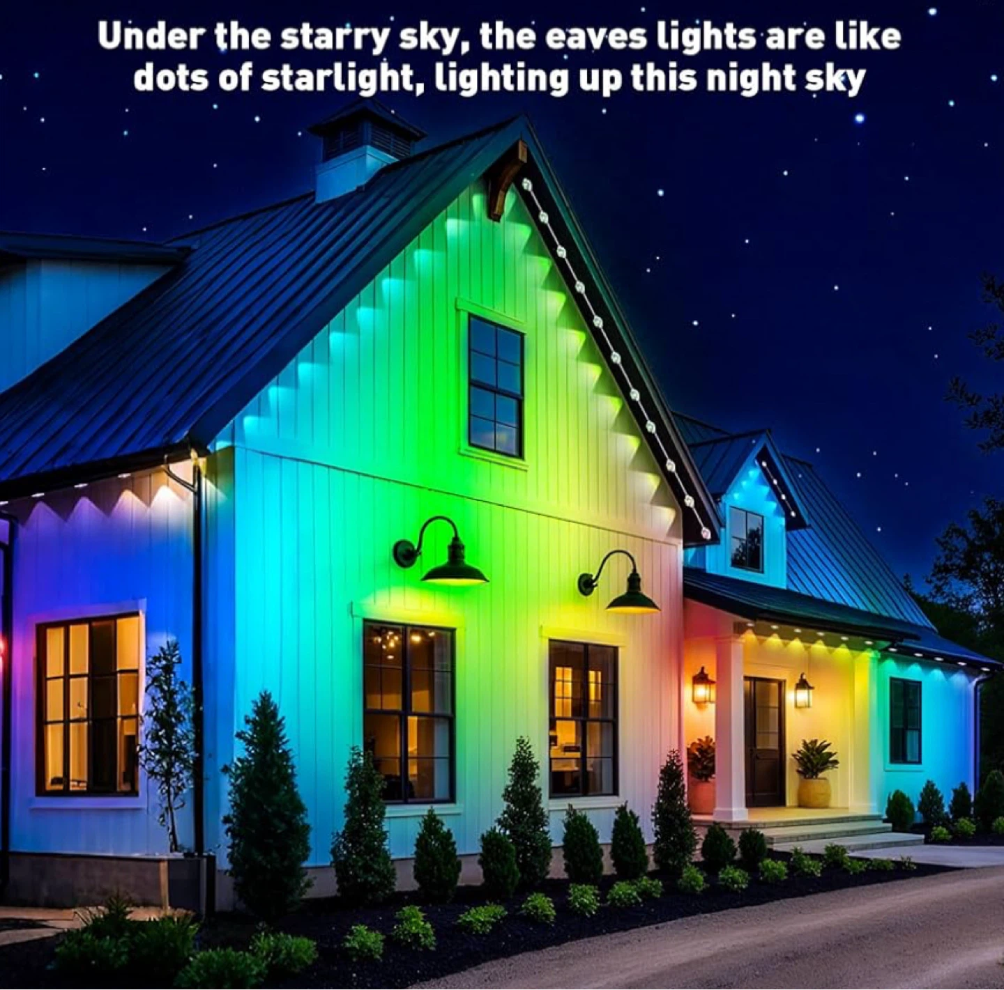 500FT Outdoor LED Colorful Eaves Lights - photo 4