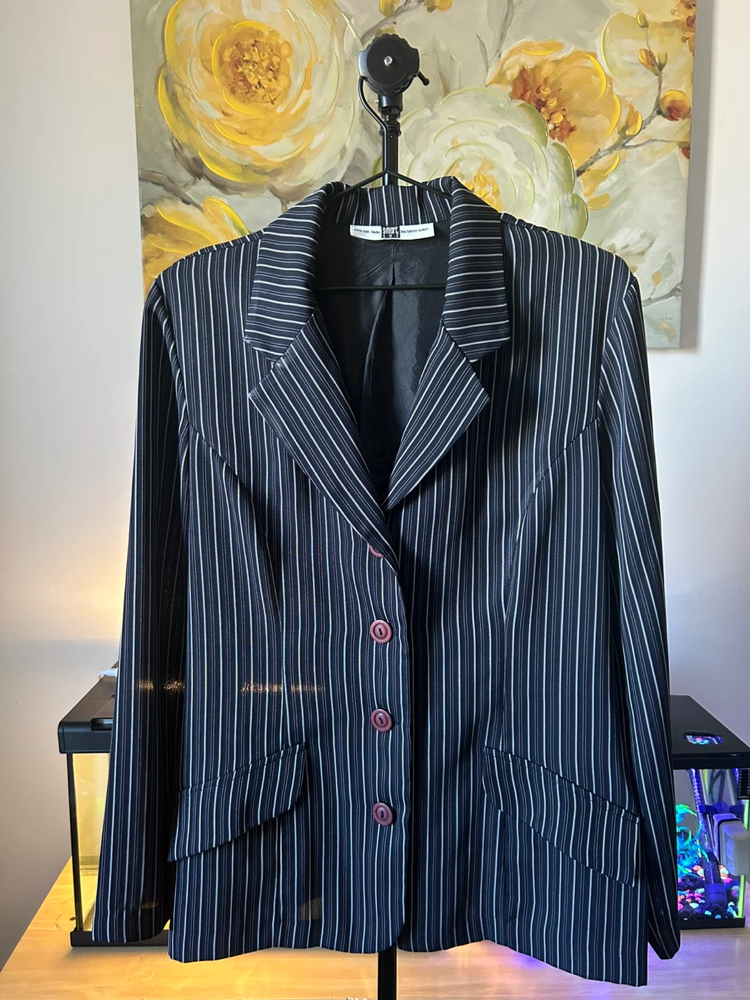 Women's Pinstripe Blazer Smart Set