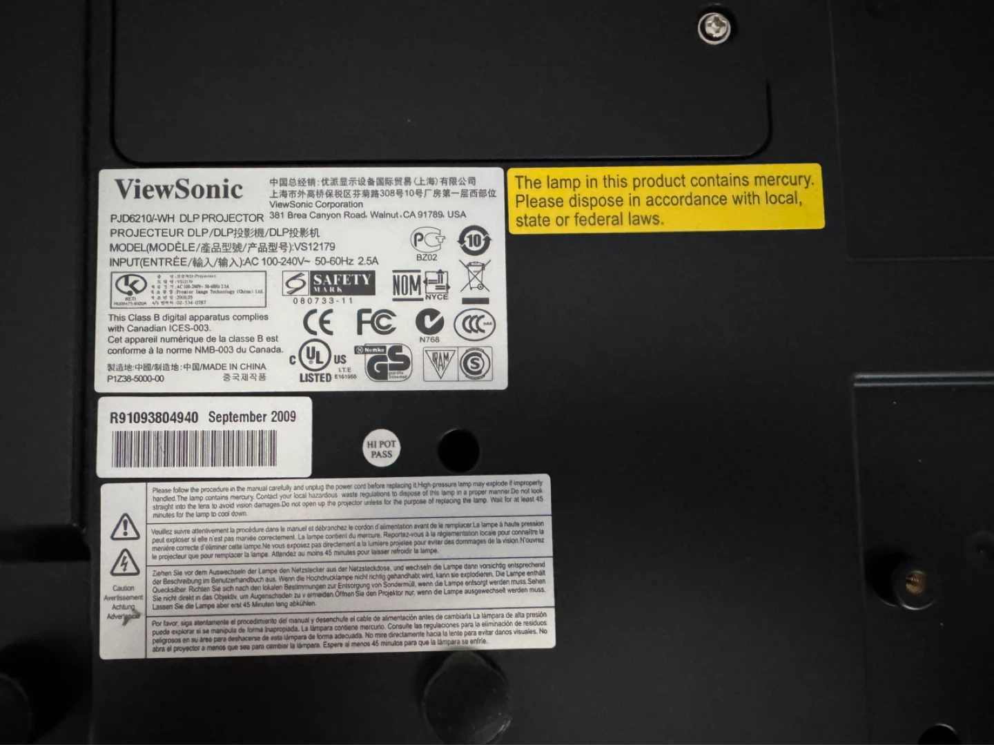ViewSonic Projector - photo 3