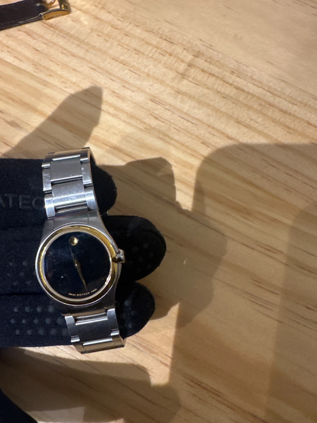 Movado Museum Watch Gold Tone Black Dial - photo 2