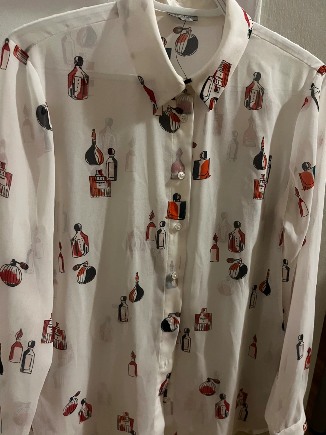 Tristan Women's Perfume Bottle Print Blouse M/M - photo 3