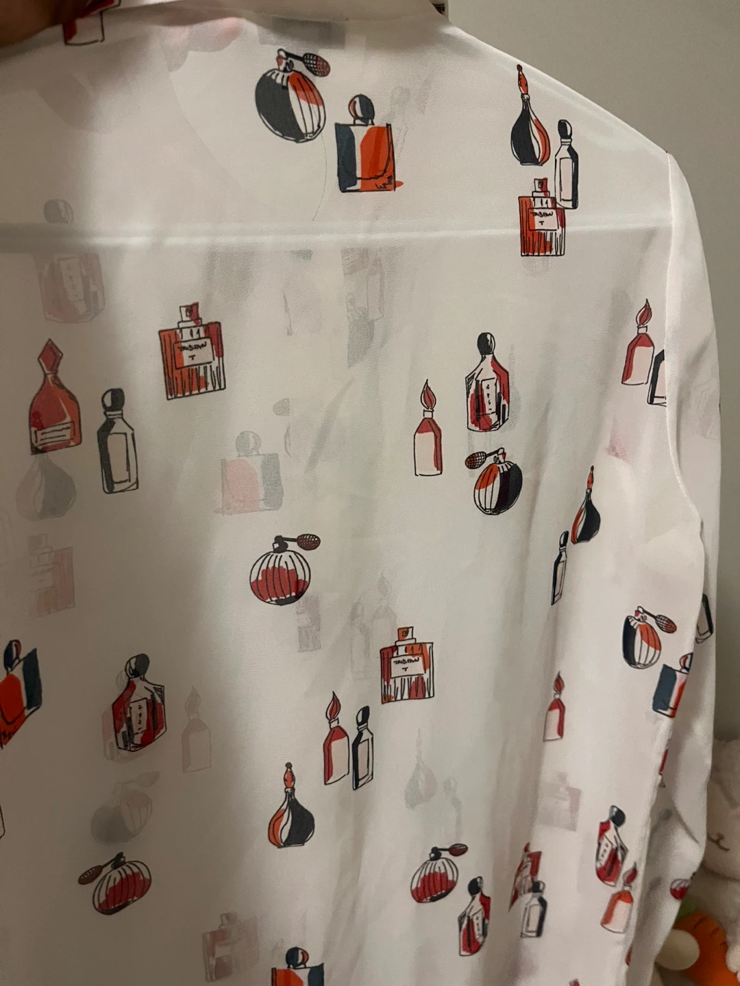 Tristan Women's Perfume Bottle Print Blouse M/M - photo 5