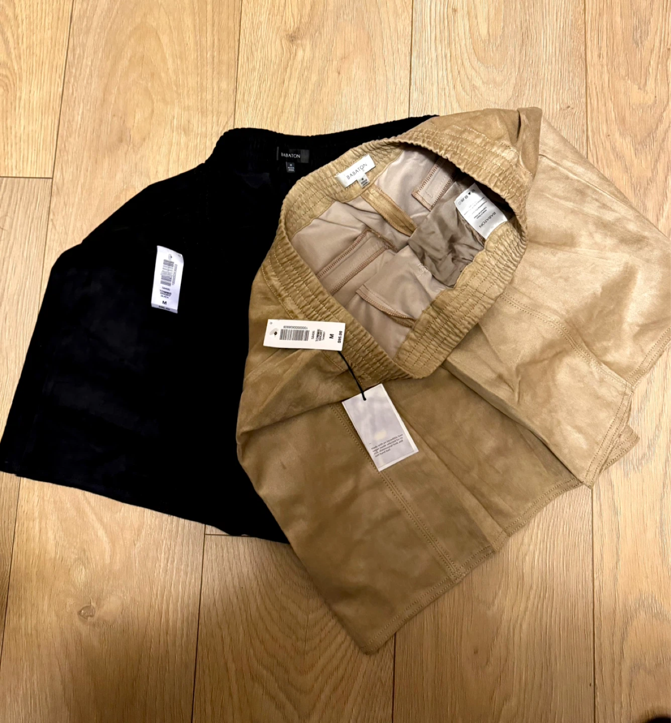 New: Babaton Suede Shorts - Black or Tan - photo 5