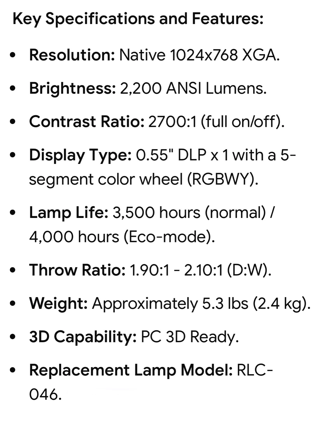 ViewSonic Projector - photo 4