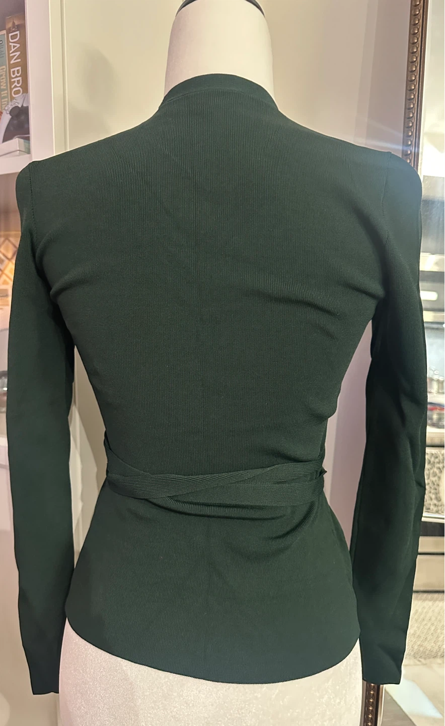 Ted Baker Green Wrap Top Size 0 - photo 2