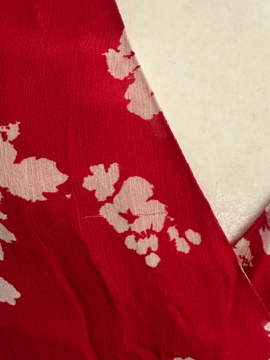 ALLSAINTS Red Floral Print Midi Dress - UK 14 - photo 4