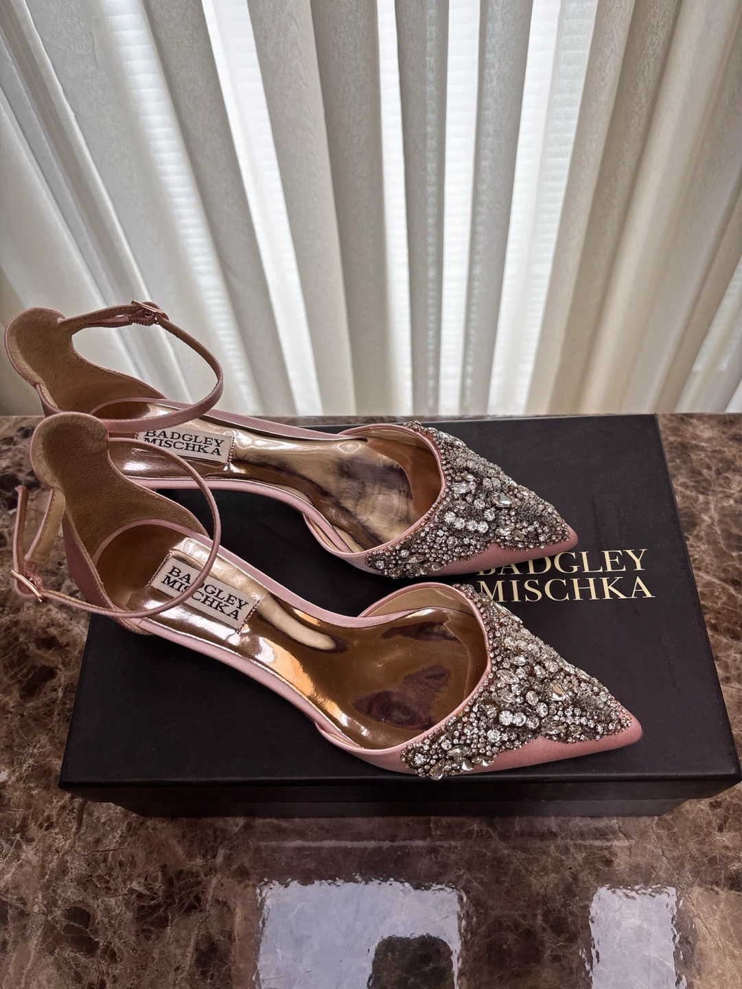 Badgley Mischka Fiana Embellished Heels