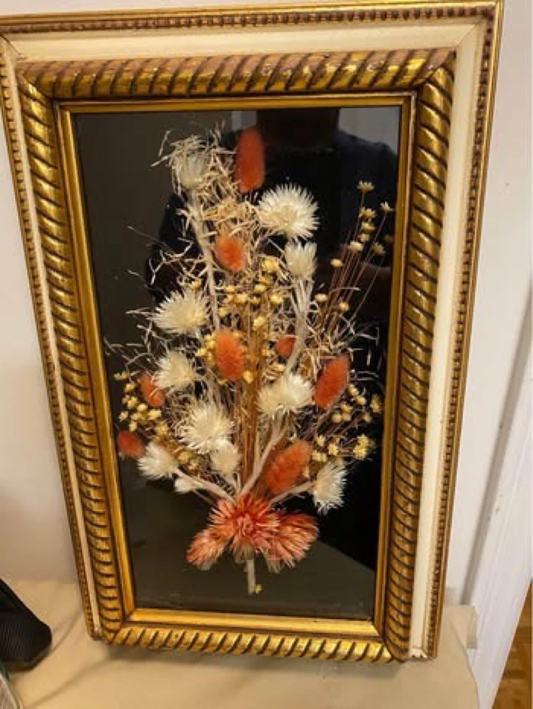 Framed Dried Flower Arrangement 16.5 H 10”W - photo 2