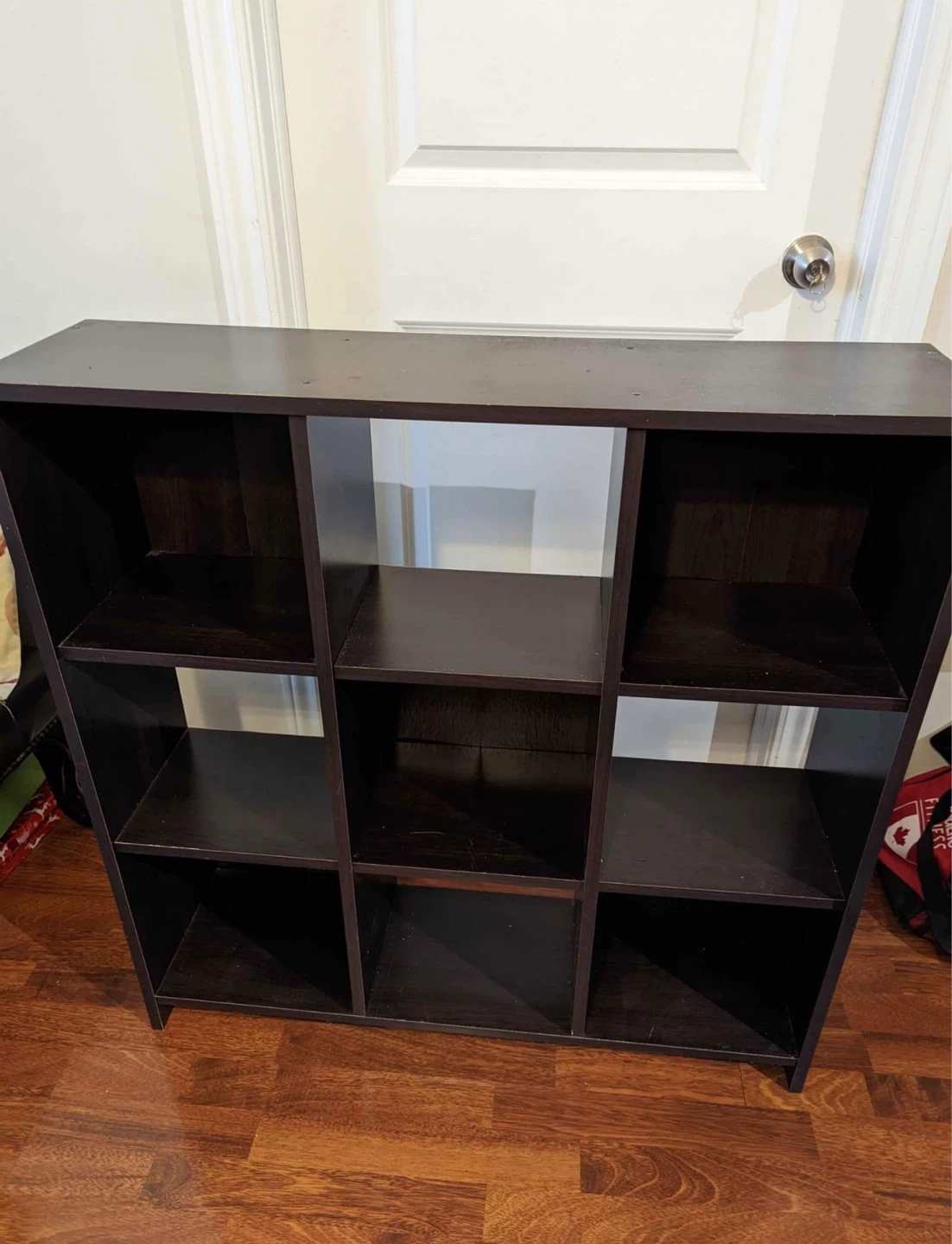Dark Brown 9-Cube Storage Shelf