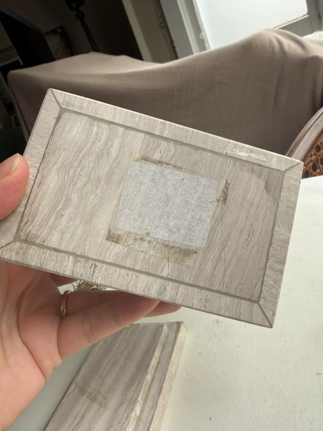 Real marble trinket box - photo 4