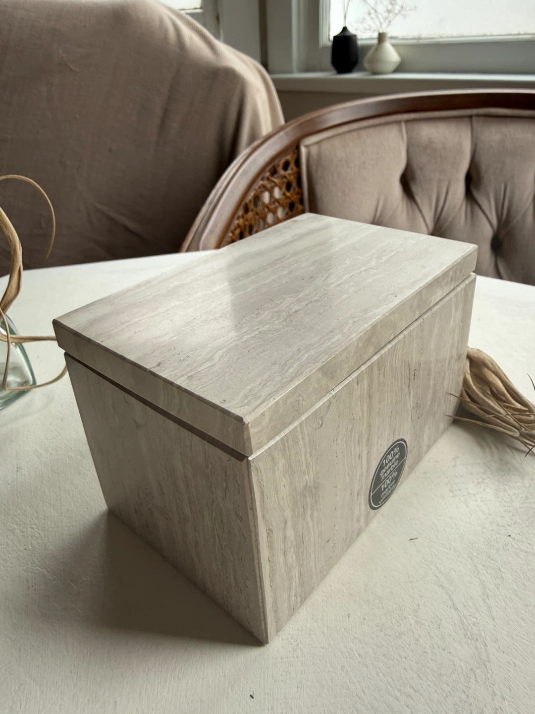 Real marble trinket box - photo 2