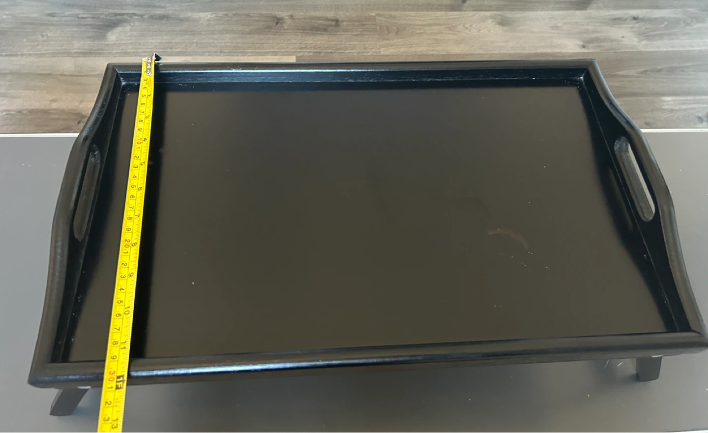 Black Bed Tray Table with Handles - photo 4