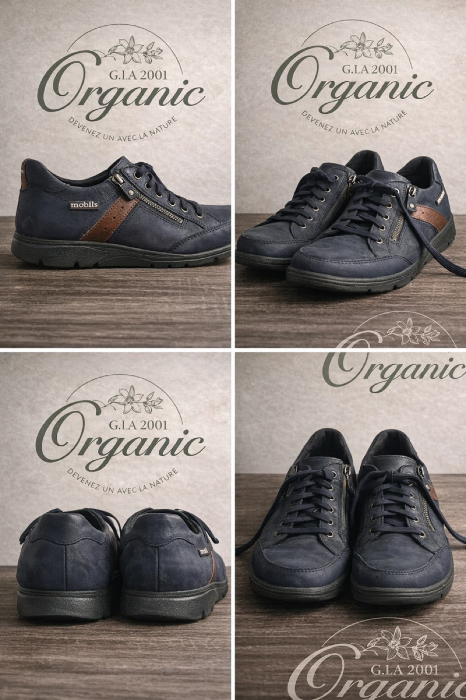 MOBILS by Mephisto "Organic" Leather Sneakers