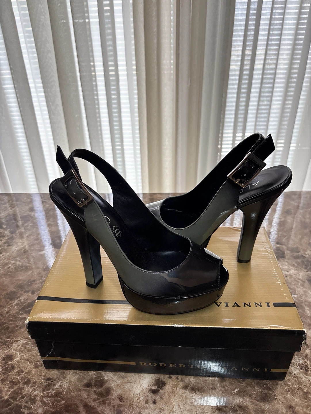 Aldo Peep-Toe Slingback Heels