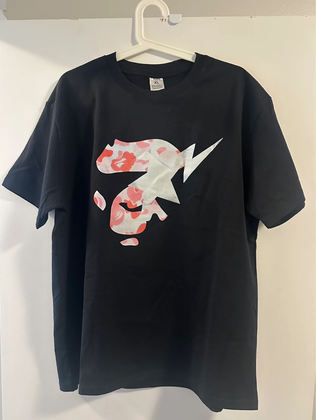 APE HEAD T-Shirt XL Black Pink Camo