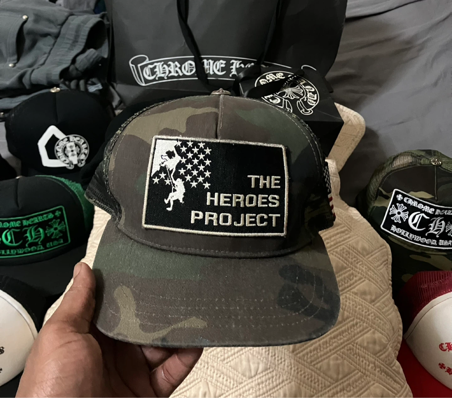 Chrome Hearts x The Heroes Project Hat