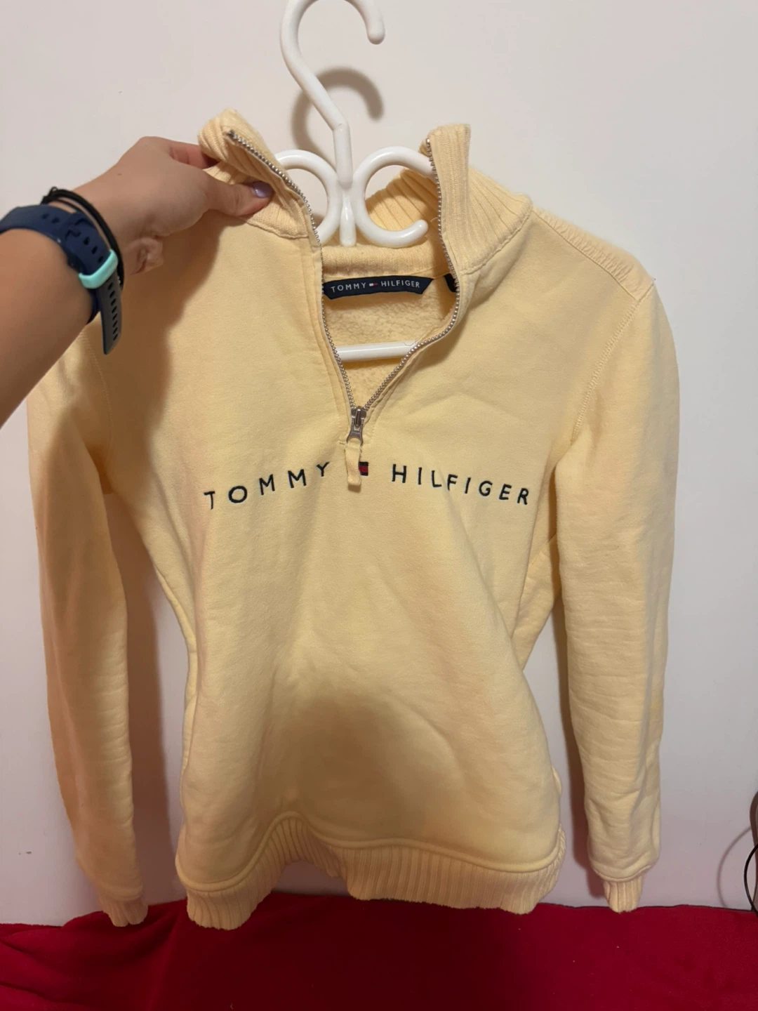 Tommy Hilfiger Yellow 1/4 Zip Sweatshirt - XS - photo 4