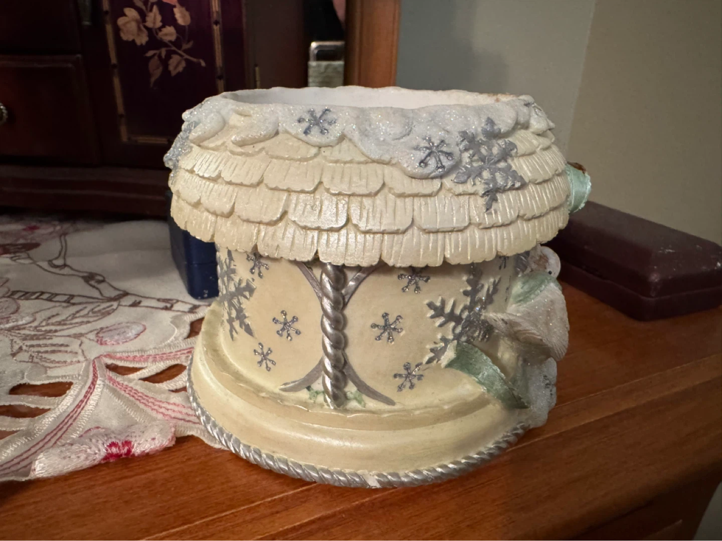 Winter Birds Candle Holder - photo 2