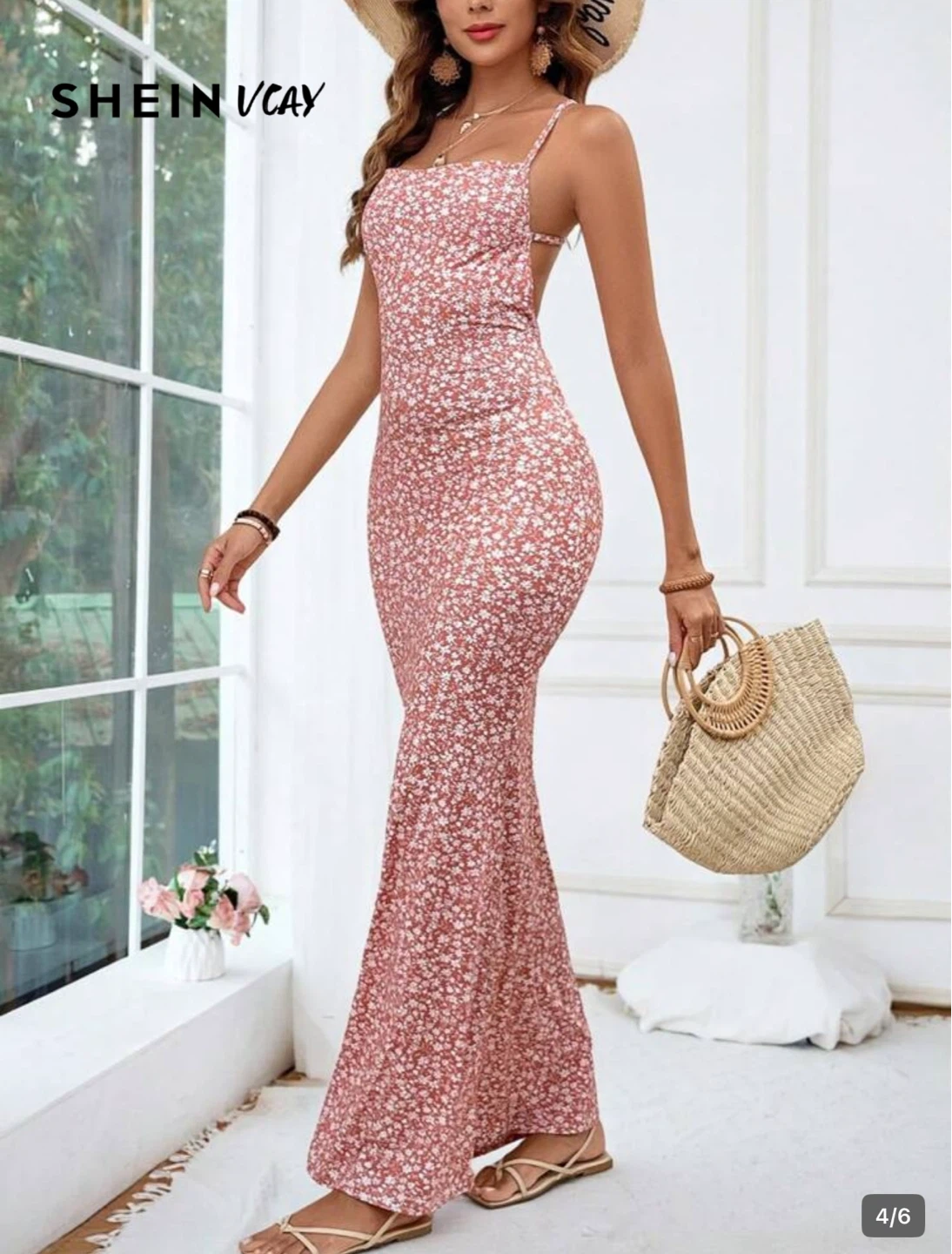SHEIN Maxi Dress - Floral Print