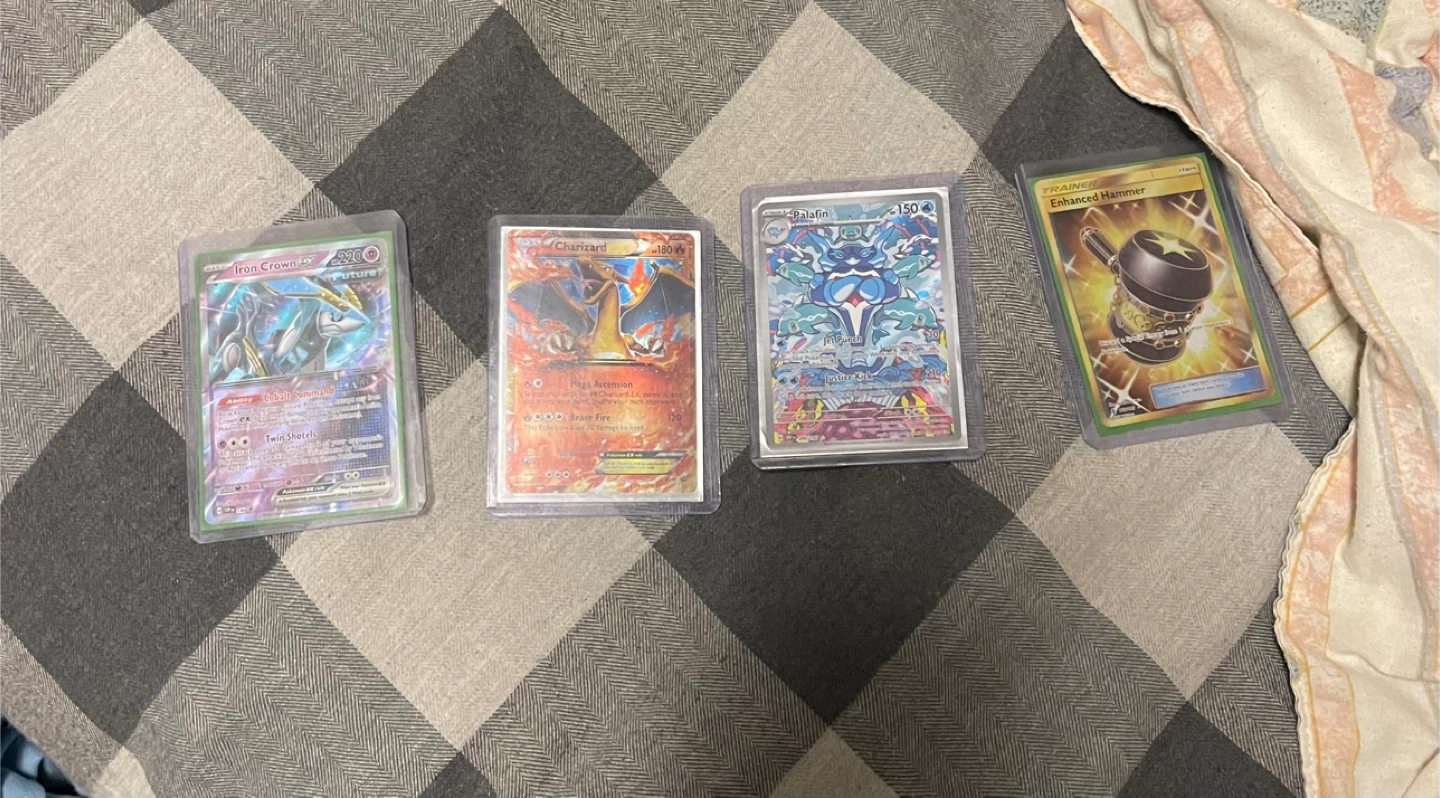 - Charizard, Iron Crown, Palafin, Enhanced Hammer