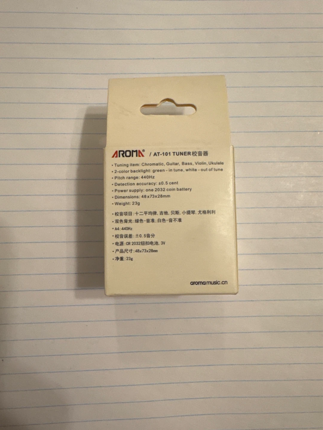 Aroma AT-101 Tuner for Chromatic, Guitar, Bass, Violin, Ukulele - photo 2