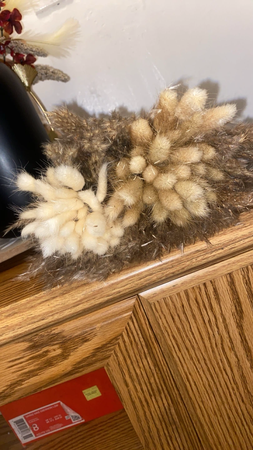 Dried Pampas Grass & Bunny Tail Flower Arrangement - photo 3