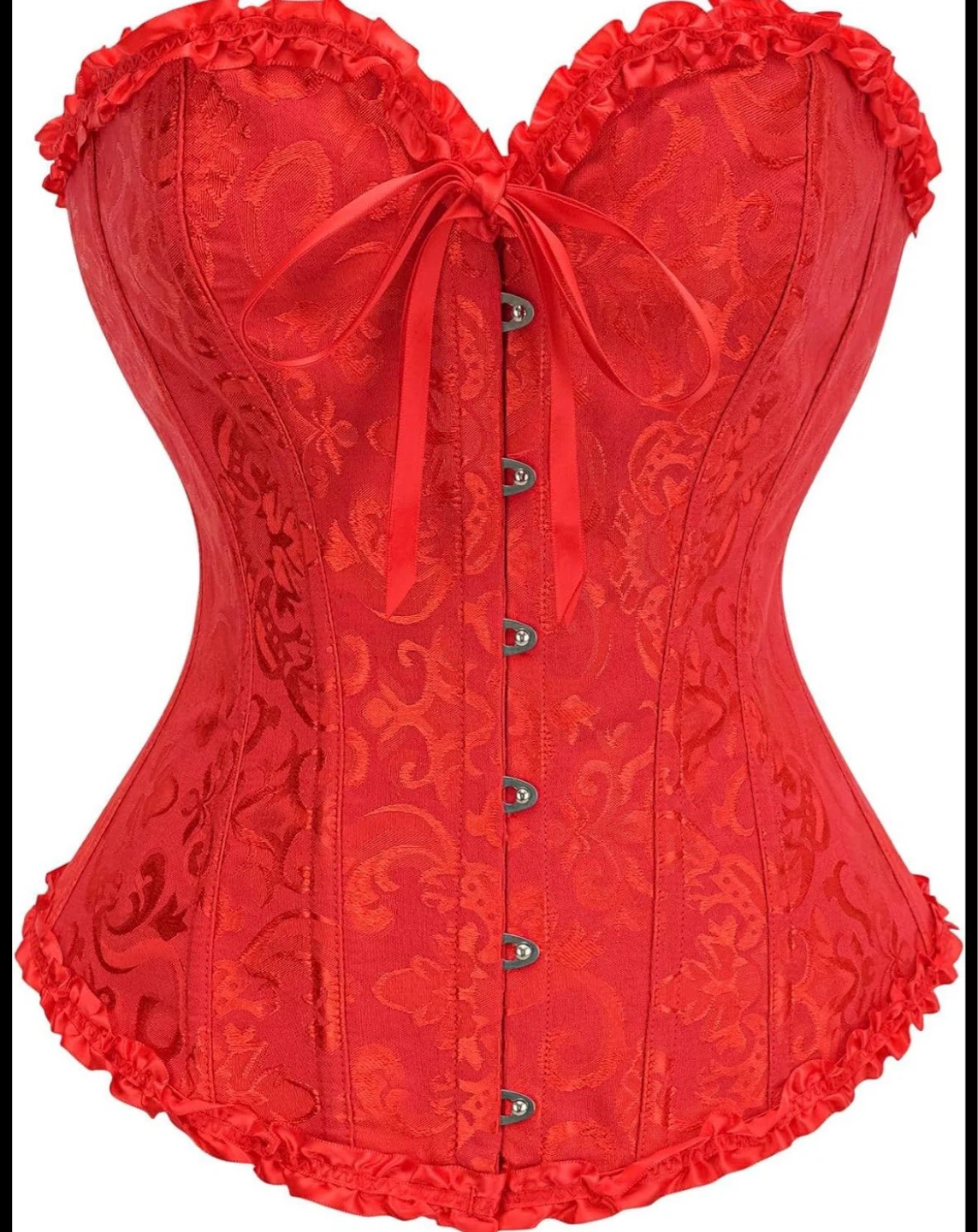 Red Brocade Corset XS - photo 5