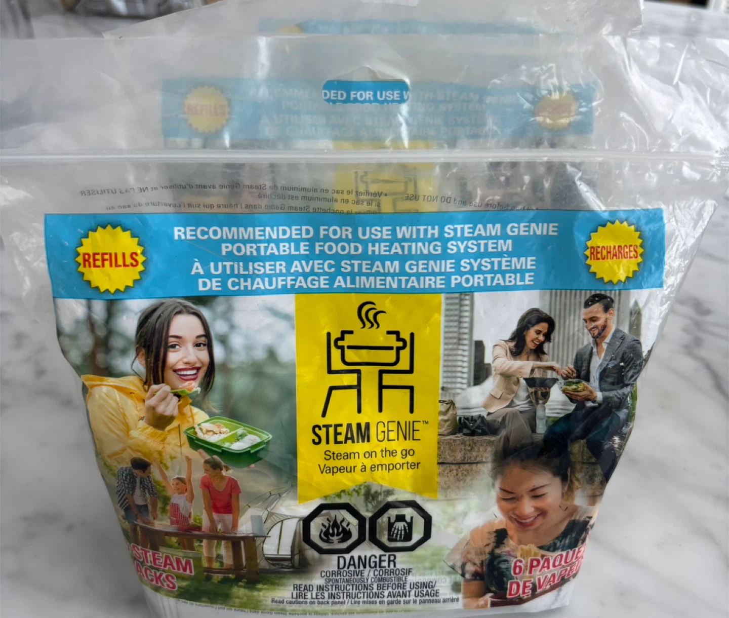 Steam Genie Portable Food Heating System Refills (6 Pack)