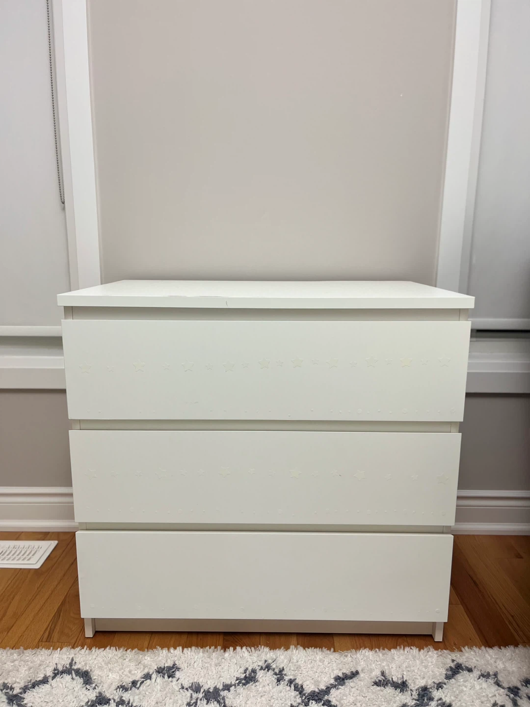 IKEA MALM 3-Drawer Chest White