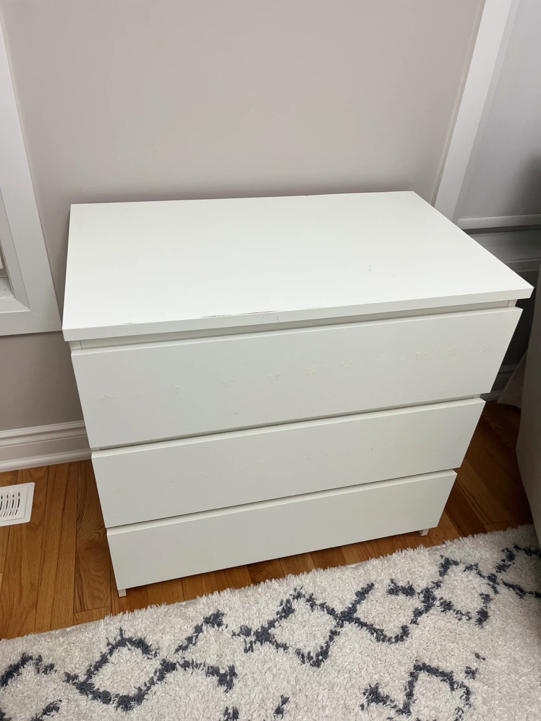 IKEA MALM 3-Drawer Chest White - photo 2