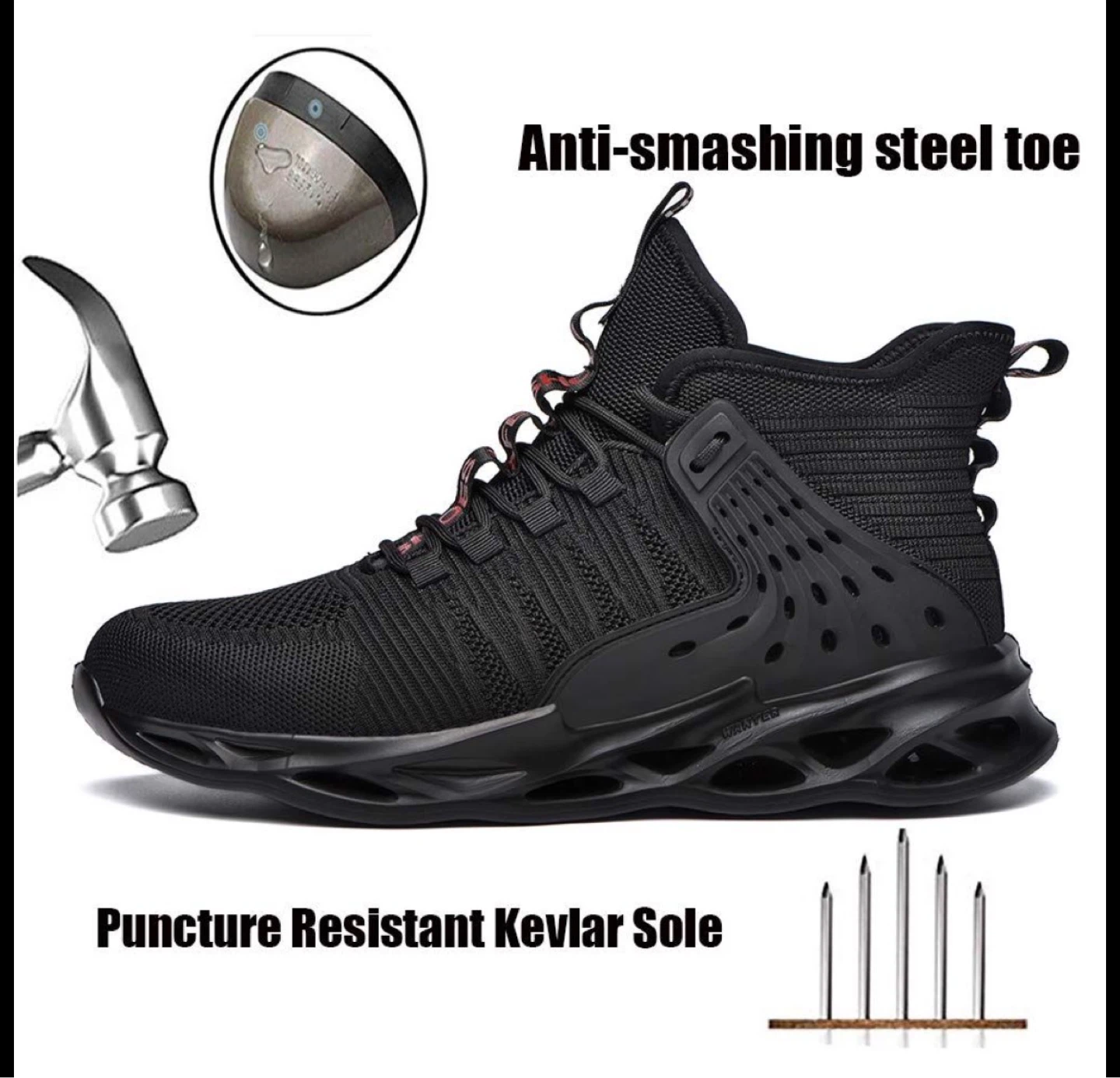 BRAND NEW Steel Toe Work Safety Shoes – US Women’s 6 / EU 36 - photo 5
