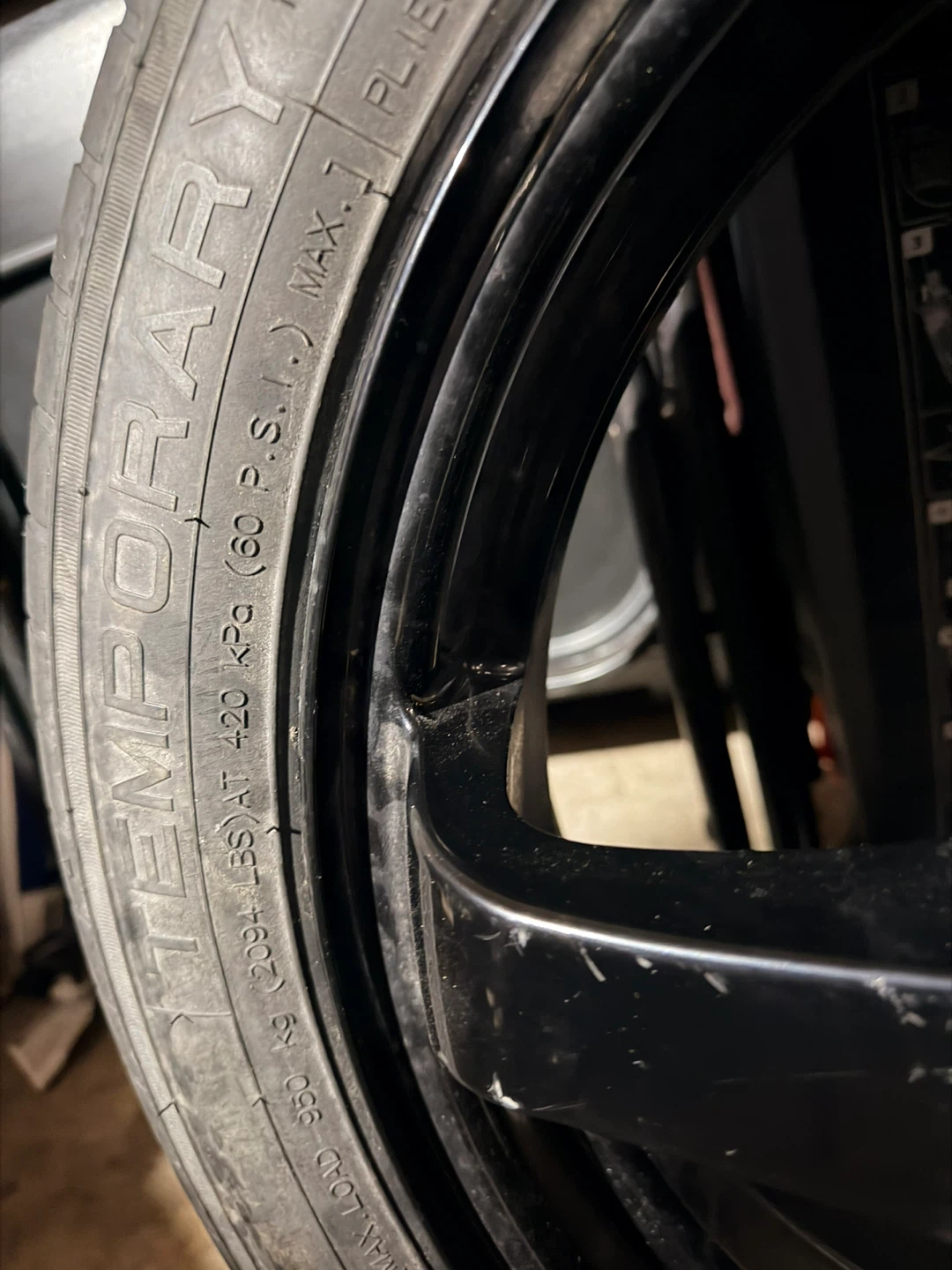 Temporary Spare Tire with Black Rim - photo 4