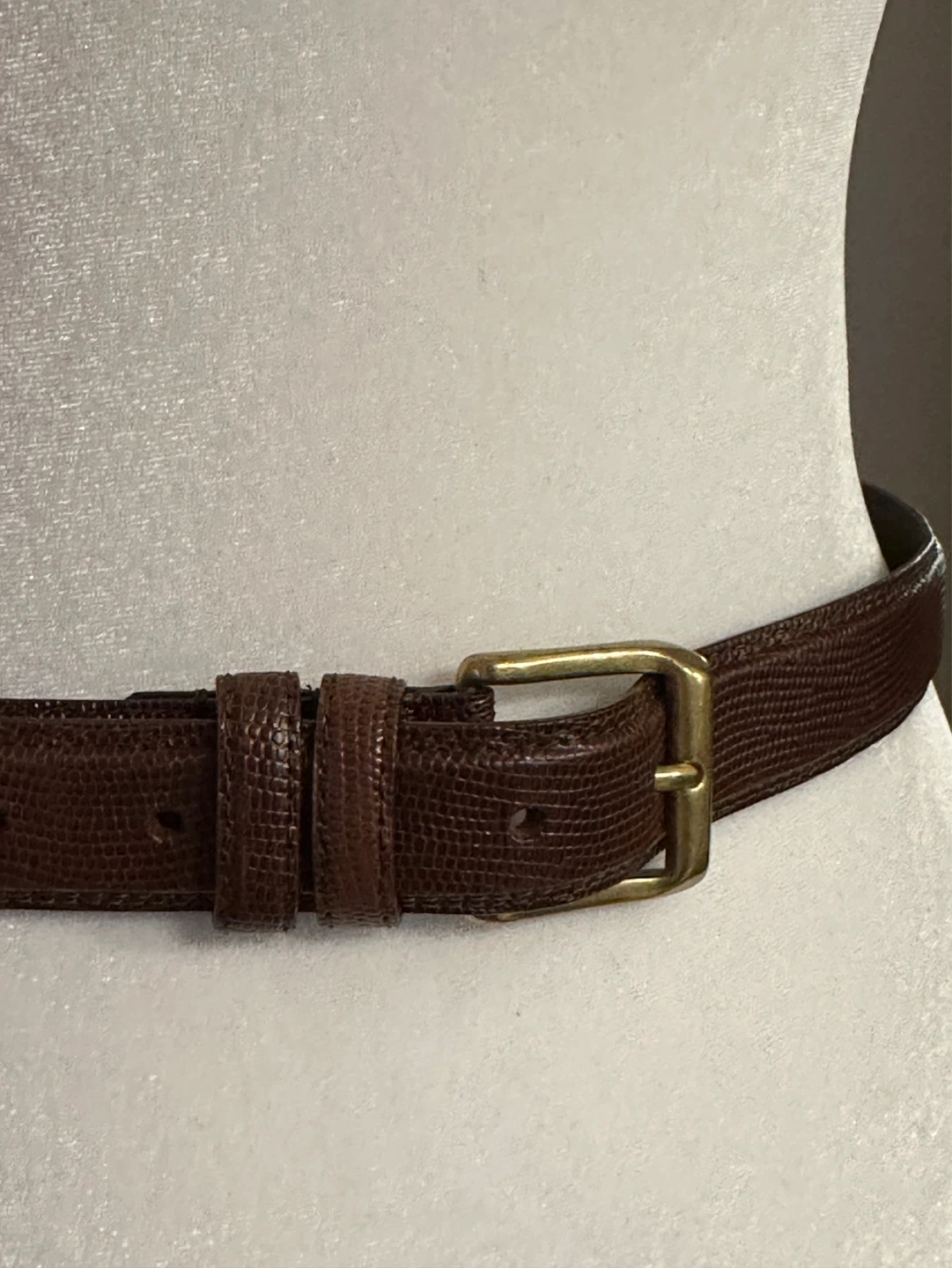 Broadway Leather Belt - Brown - 32" - photo 3