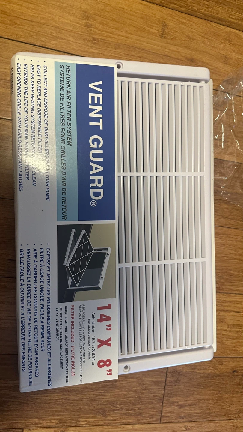 Vent Guard Return Air Filter System 14" x 8"