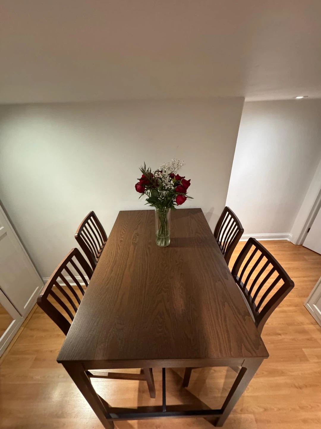 EKEDALEN Wood Bar Table with 4 Stools - photo 2