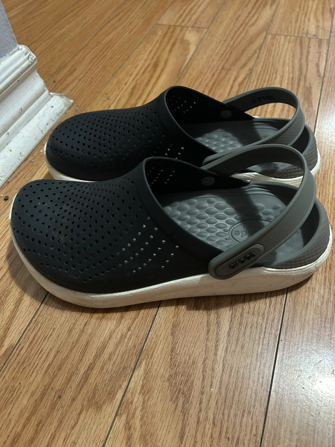 Size 7 Men Crocs Literide Clogs Dark Grey - photo 2