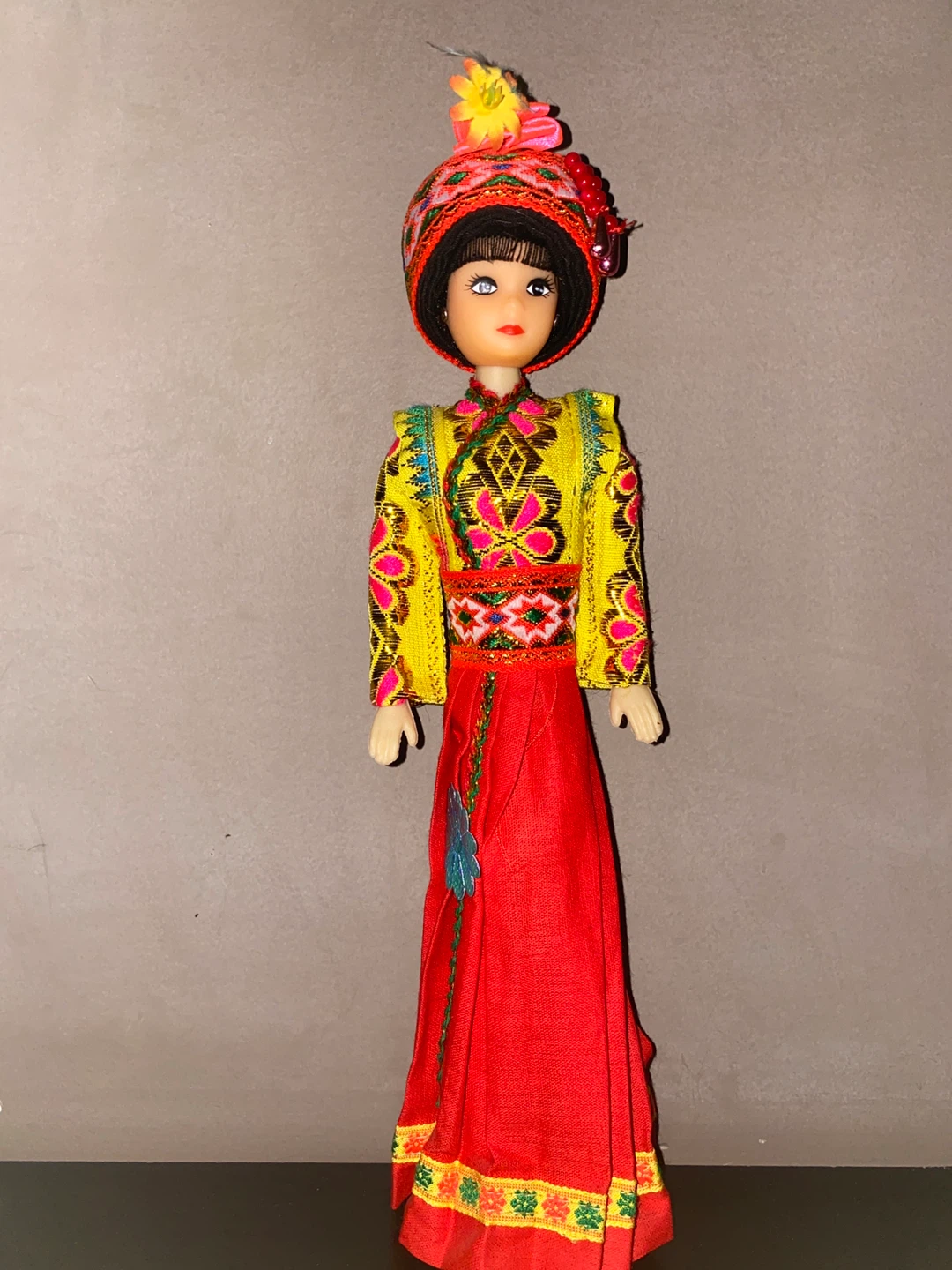 Vintage Doll in Traditional Attire