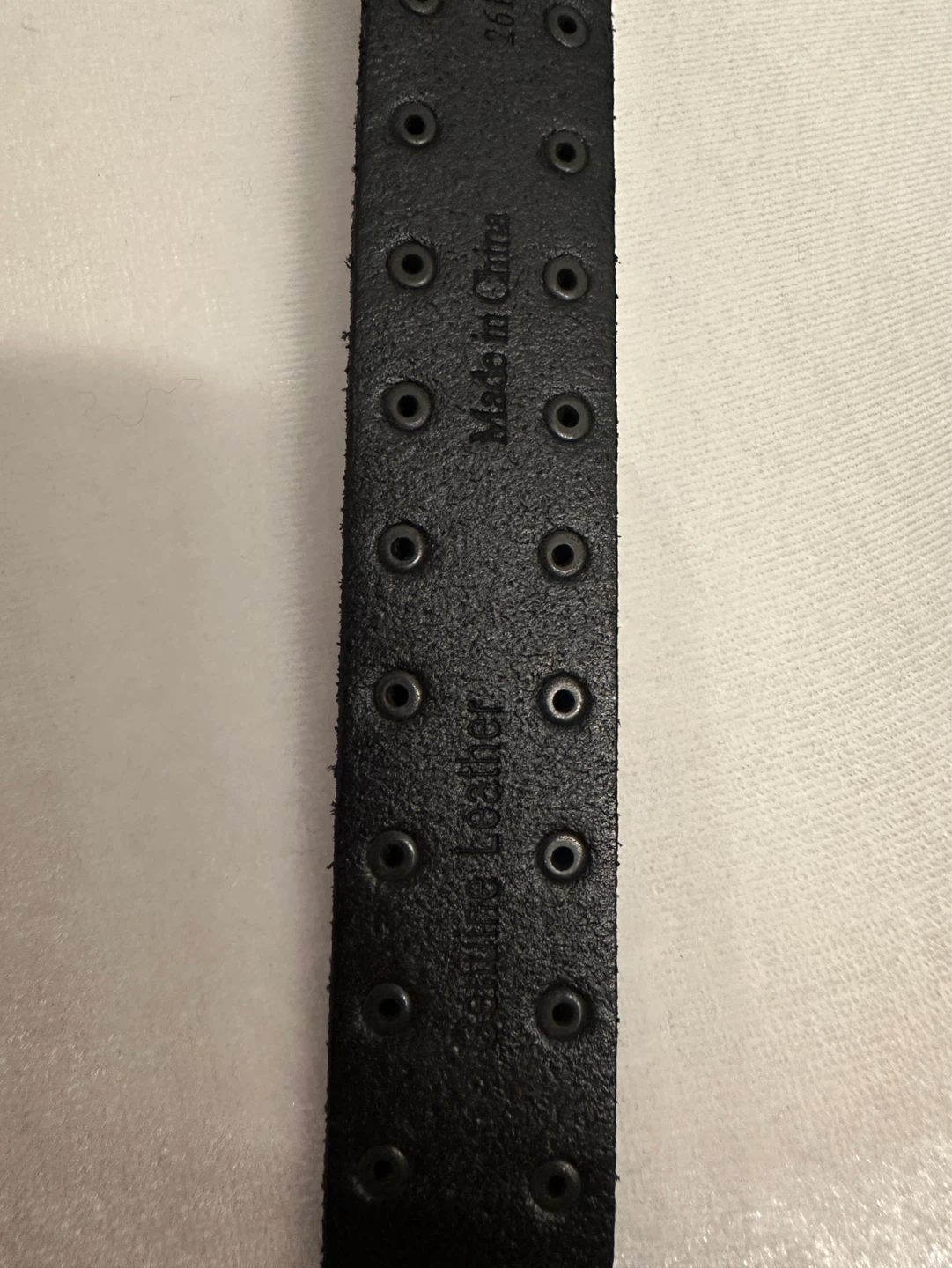 Dark brown Leather Belt with Studs - photo 5