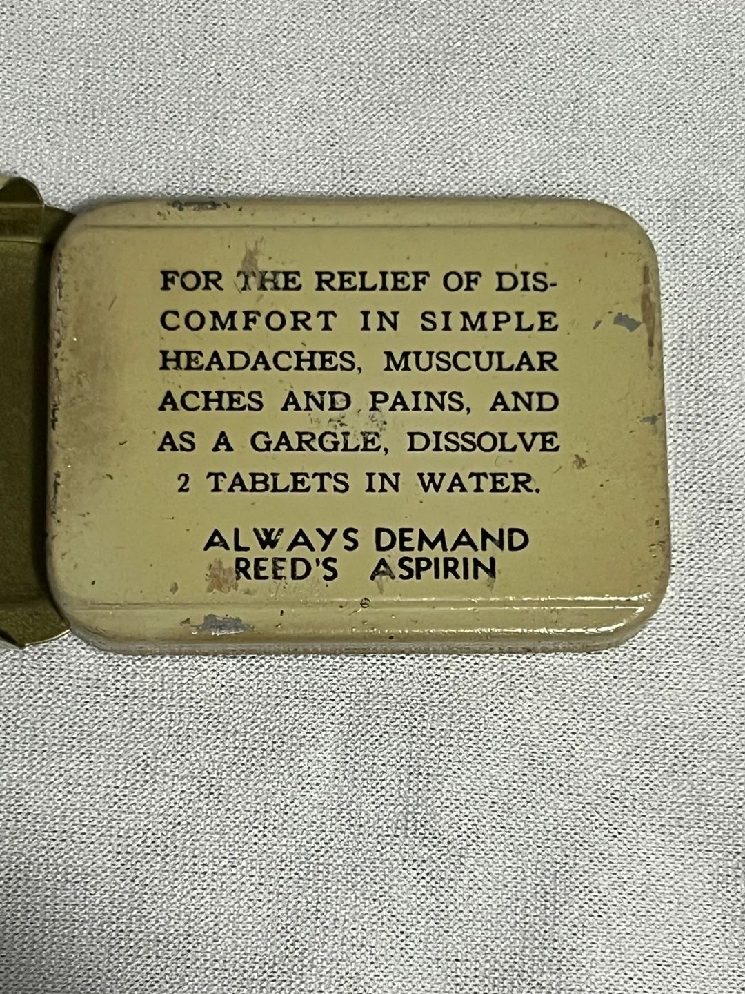 Vintage Reed’s Aspirin Tin - photo 2