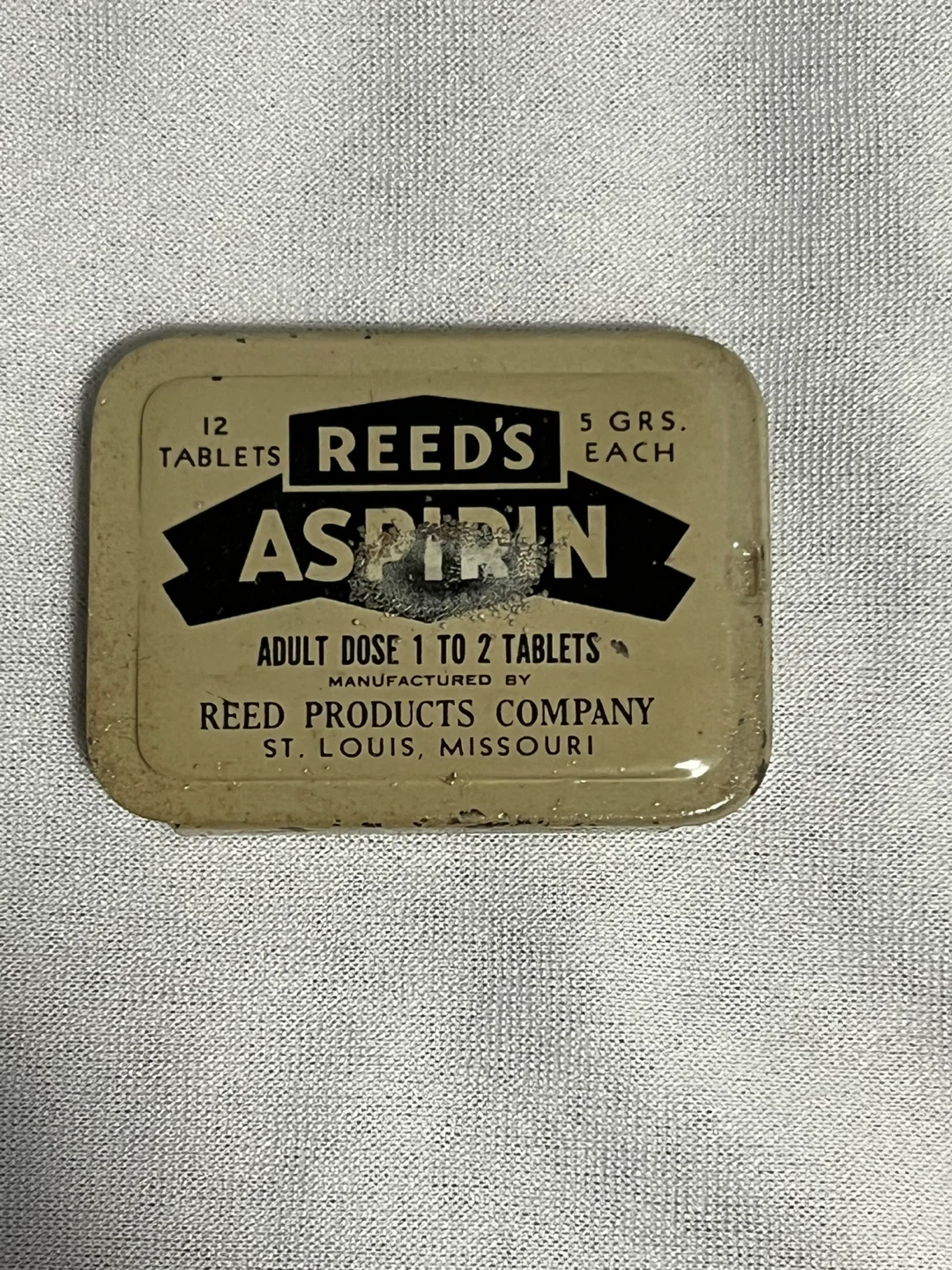 Vintage Reed’s Aspirin Tin