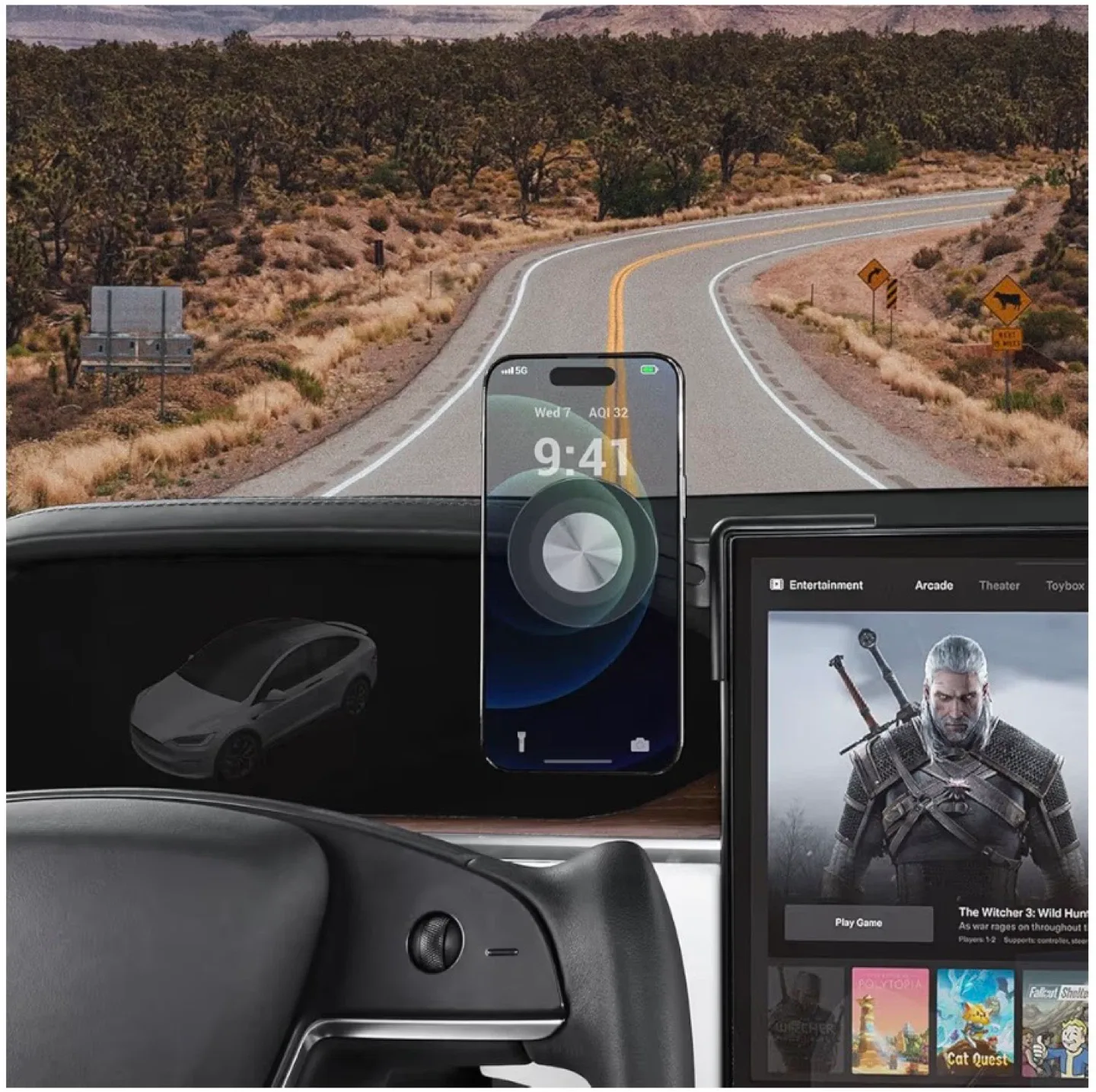 Tesla Magnetic Phone Mount Holder for Magsafe - photo 2