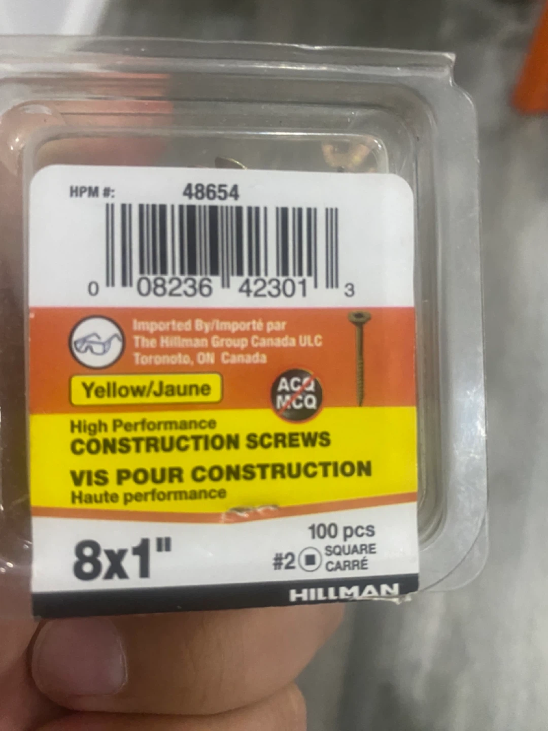 Hillman 8x1" Construction Screws - 100 pcs - photo 2